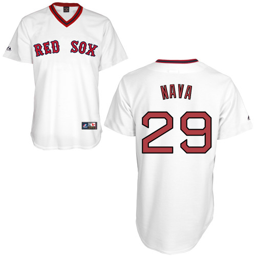 Daniel Nava #29 mlb Jersey-Boston Red Sox Women's Authentic Home Alumni Association Baseball Jersey